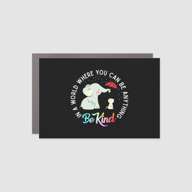 Be kind car magnet (Front)