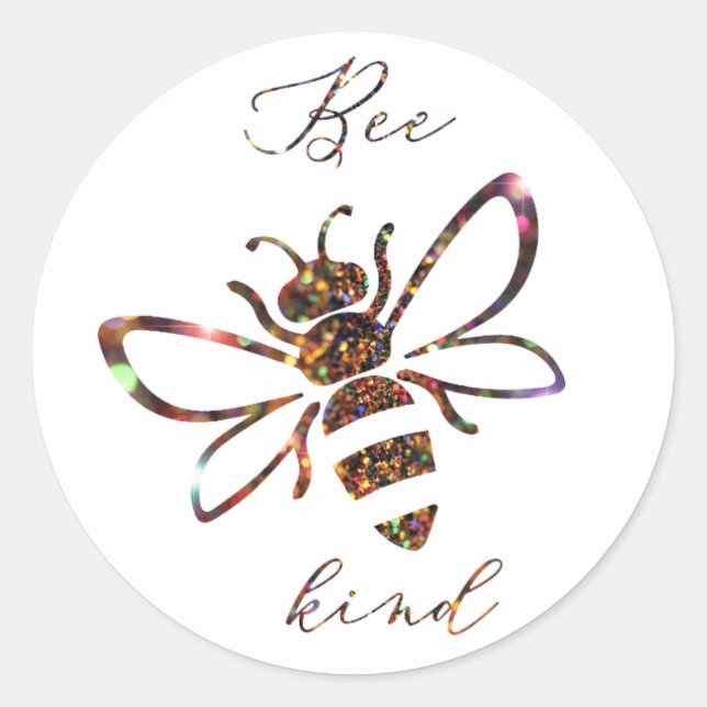 Be kind Classic Round Sticker (Front)