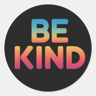 Be Kind Classic Round Sticker