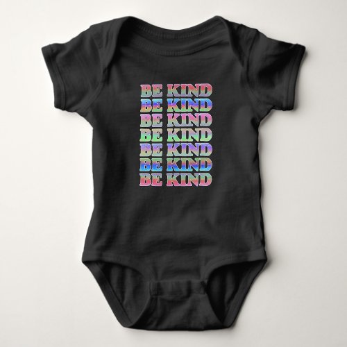 BE KIND_Colorful Be Kind Kindness T_Shirt Report  Baby Bodysuit