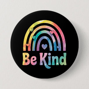 Be Kind Colorful Rainbow – Inspirational Positive Button