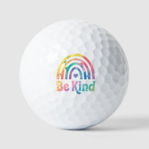 Be Kind Colorful Rainbow – Inspirational Positive Golf Balls