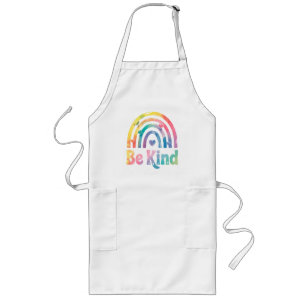 Be Kind Colorful Rainbow – Inspirational Positive Long Apron
