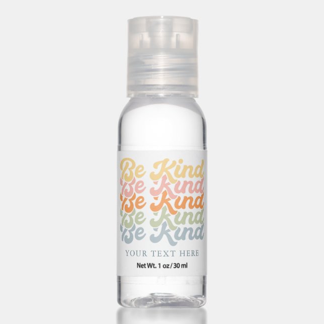 Be Kind Custom Text or Logo Hand Sanitizer (Front)