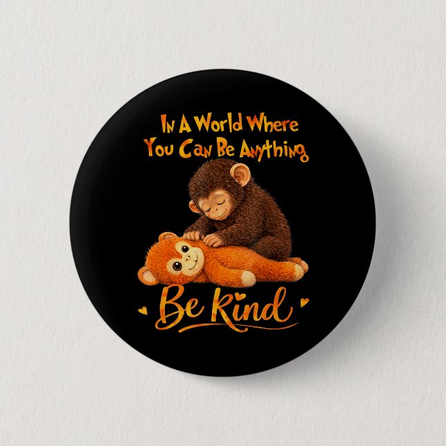 Be Kind Cute Ba Button (Front)