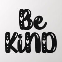 Be Kind Cute Kindness Quote Christian Inspiration Wall Decal | Zazzle