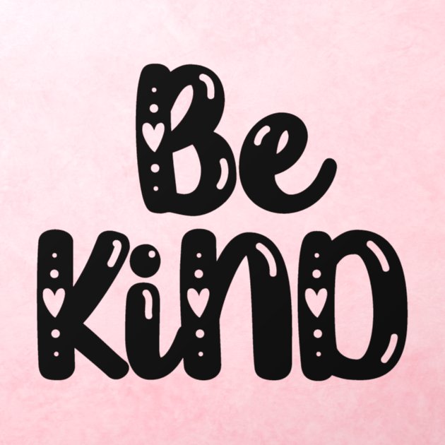 Be Kind Cute Kindness Quote Christian Inspiration Wall Decal | Zazzle