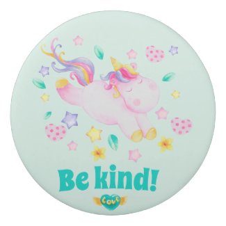 Be Kind! Cute Unicorn Kids  Eraser
