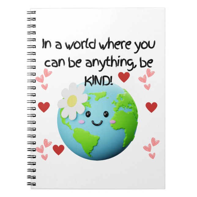 Be Kind Earth Teacher Notebook (Front)