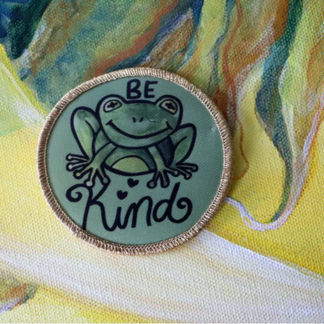 Be Kind Frog Patch | Zazzle