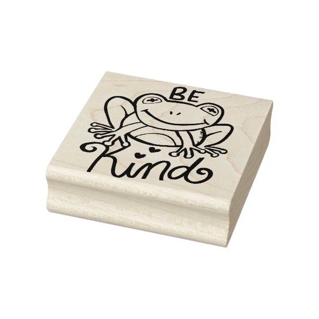Be Kind Frog                                       Rubber Stamp (Stamp)