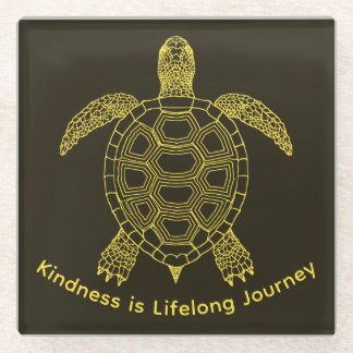 Be Kind Glass Coaster