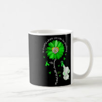 Be Kind Green Ribbon Sunflower Mental Health Aware Coffee Mug
