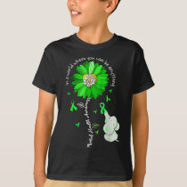 Be Kind Green Ribbon Sunflower Mental Health Aware T-Shirt