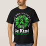 Be Kind Green Ribbon Sunflower Mental Health Aware T-Shirt