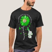 Be Kind Green Ribbon Sunflower Mental Health Aware T-Shirt