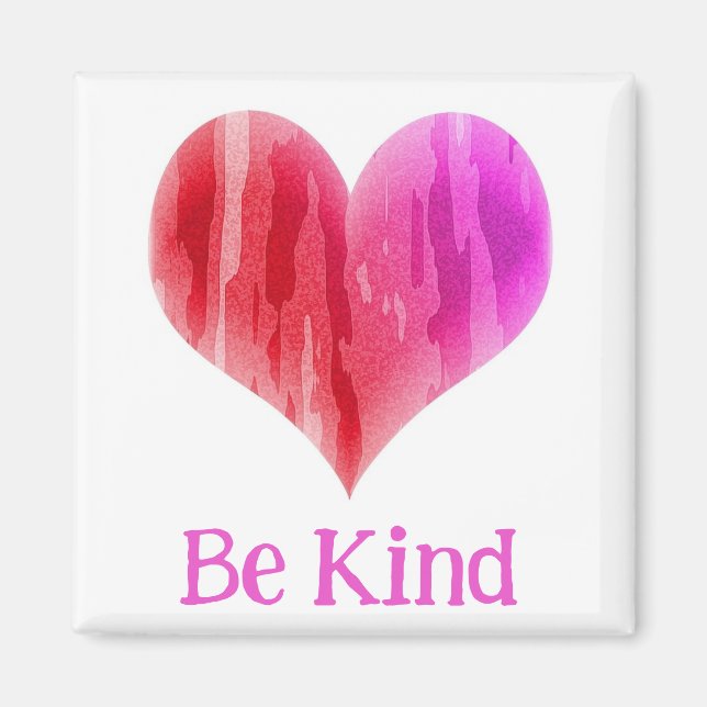 Be kind heart magnet (Front)