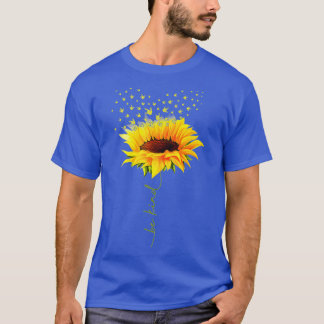 Be Kind Hippie Sunflower I Love You Deaf ASL Sign  T-Shirt