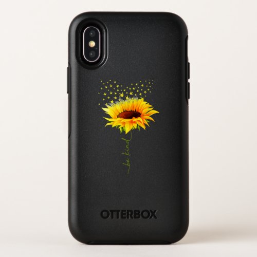 Be Kind Hippie Sunflower OtterBox Symmetry iPhone XS Case
