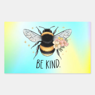 Be Kind Honey Bee Clipart-57650 Rectangular Sticker