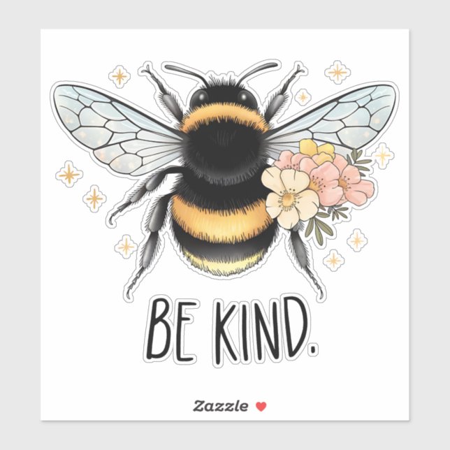 Be Kind Honey Bee Clipart-57650 Sticker (Sheet)