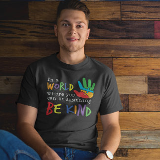 Be Kind In A World Autism Dad Awareness T-Shirt