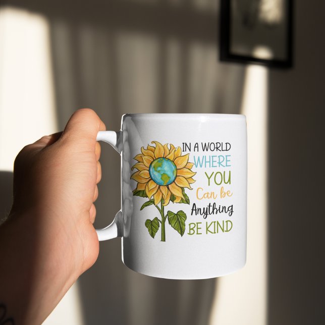 Be Kind in this world Sunflower  Coffee Mug (Creator Uploaded)