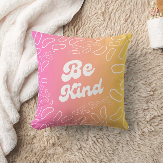 Be Kind Inspiration Throw Pillow (Blanket)