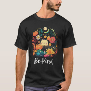Be Kind Kindnes For Women Kids Men Cute Flowers Fl T-Shirt