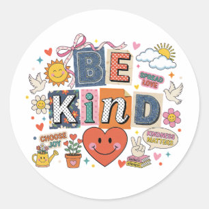 Be Kind - Kindness Matters Classic Round Sticker