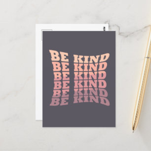 Be kind kindness postcard