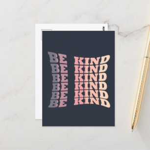 Be kind kindness postcard