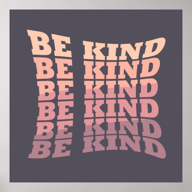 Be kind kindness poster (Front)