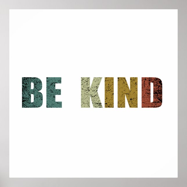 Be kind kindness poster (Front)