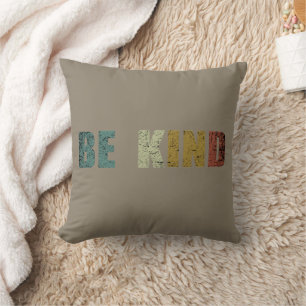 Be kind kindness throw pillow