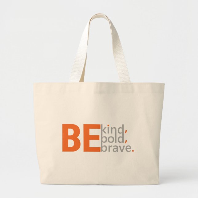 Be Kind  Large Tote Bag (Front)