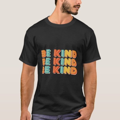 Be Kind Letter Print In Lights T_Shirt