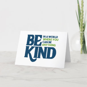 Be Kind Letterpress Thank You Card