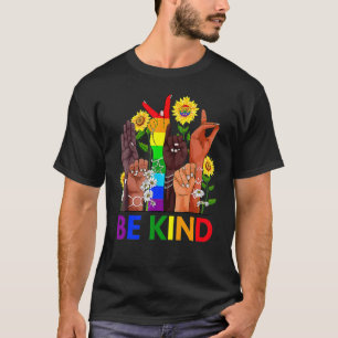 Be Kind Lgbt Human Equality Rights Lgbtq+ Black Af T-Shirt