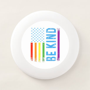 Be Kind Lgbt Lgbtq Gay Pride Rainbow Wham-O Frisbee
