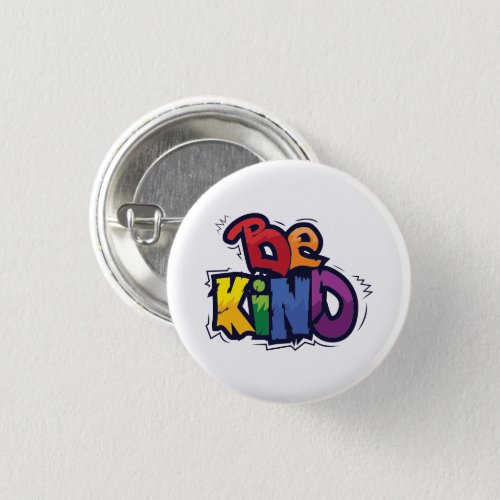 Be Kind  LGBTQ  Rainbow  Pride Month Button