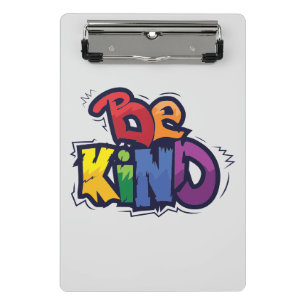 Be Kind   LGBTQ   Rainbow   Pride Month Mini Clipboard