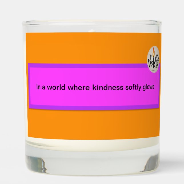 Be Kind message for everyone Scented Candle (Front)