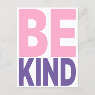 Be Kind Motivational Quote Holiday Postcard
