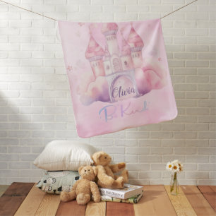 Be Kind Palace on the Pink Cloud Baby Blanket