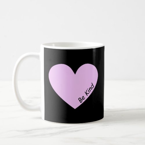 Be Kind Pink Heart Design Coffee Mug