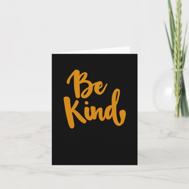Be Kind Positive Quote Sticker  Card (Front)
