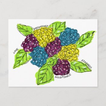 Be Kind Postcard by KaliParsons at Zazzle