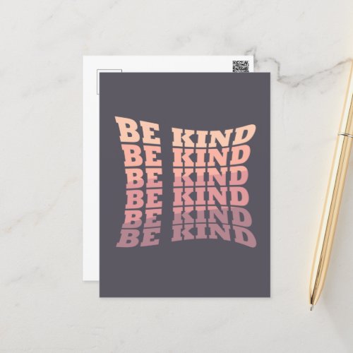 Be kind postcard