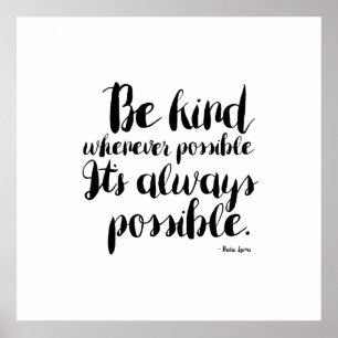 Be Kind Poster